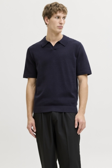 Jack & Jones Polo JPRBLAMILANO SPRING SPLIT NECK SS S 12291030 NIGHT SKY