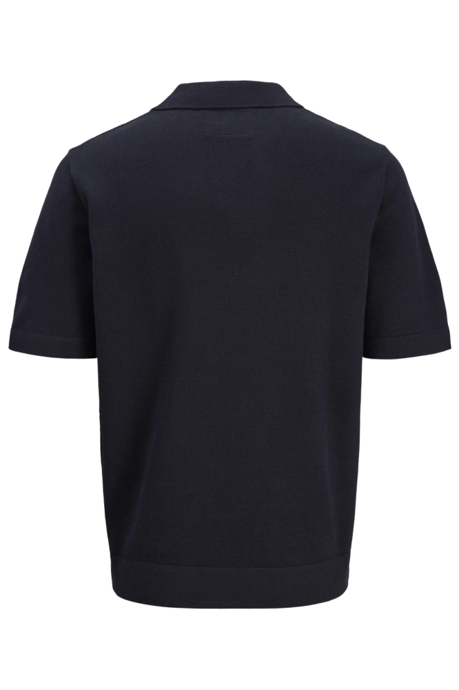 Jack & Jones blauwe heren polo | Achteraanzicht