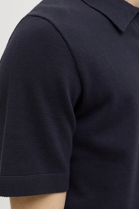 Jack & Jones blauwe heren polo | Kleurstaal