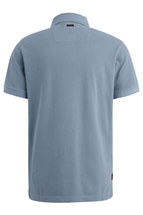PME legend blauwe heren polo | Achteraanzicht