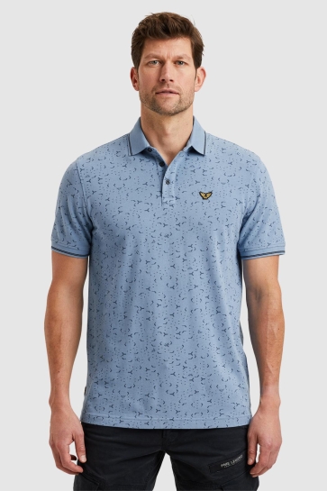 PME legend short sleeve polo fine pique all o Blauw