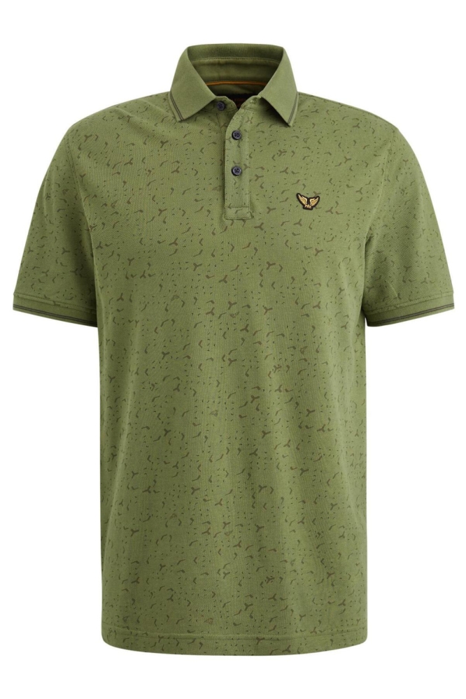 PME legend groene heren polo | Vooraanzicht