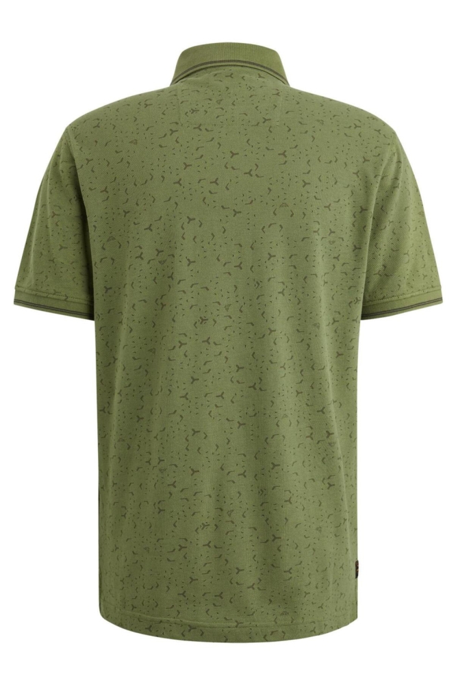 PME legend groene heren polo | Achteraanzicht