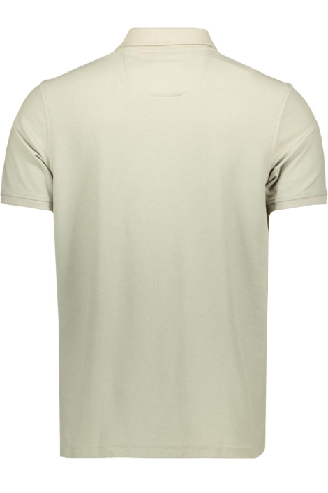 Lerros groene heren polo | Achteraanzicht