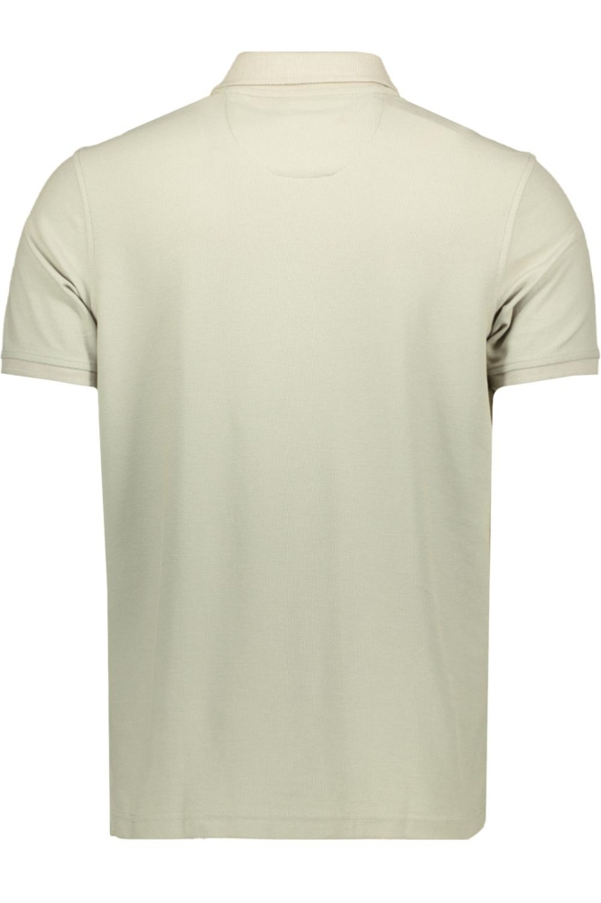 Lerros groene heren polo | Achteraanzicht