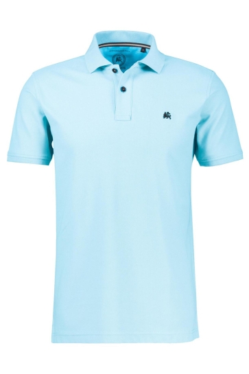 Lerros polo 1/2 arm Blauw