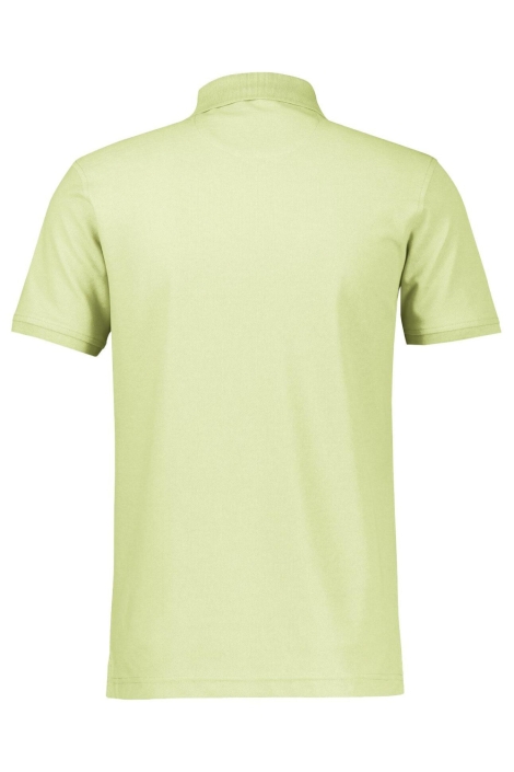Lerros gele heren polo | Achteraanzicht