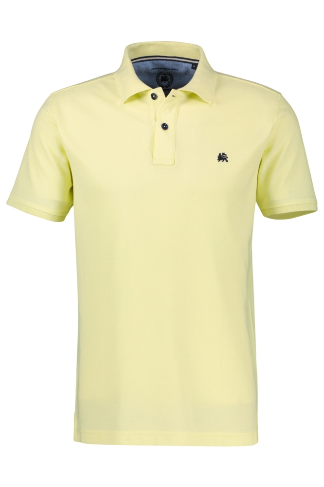 Lerros gele heren polo | Vooraanzicht