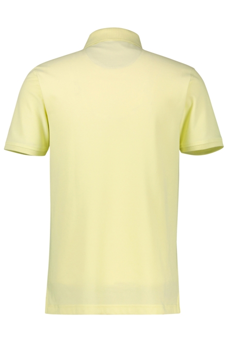 Lerros gele heren polo | Achteraanzicht