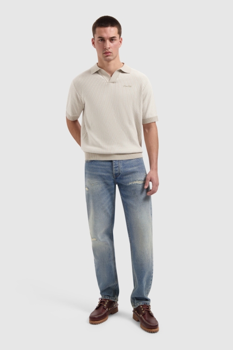 Pure Path zand heren polo | Model