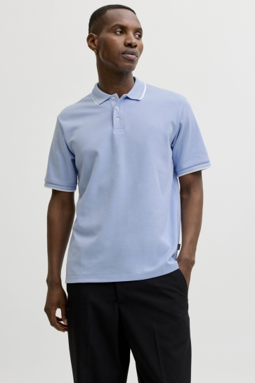 Jack & Jones jprblaethan detail ss polo sn Blauw