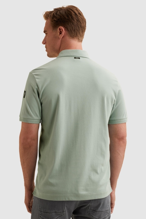 Vanguard groene heren polo | Model achteraanzicht