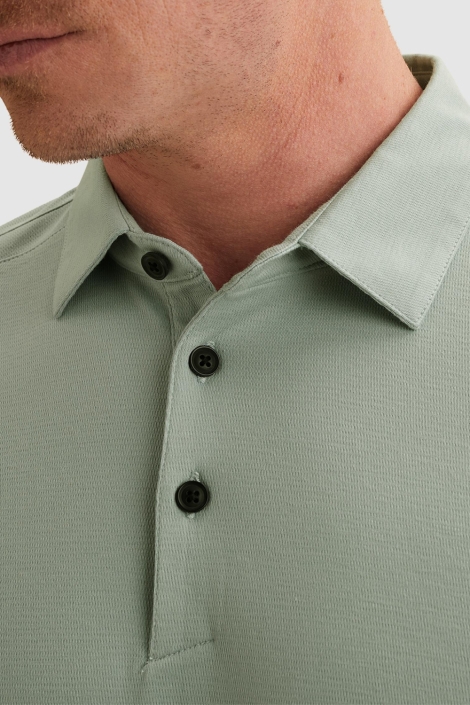 Vanguard groene heren polo | Close up