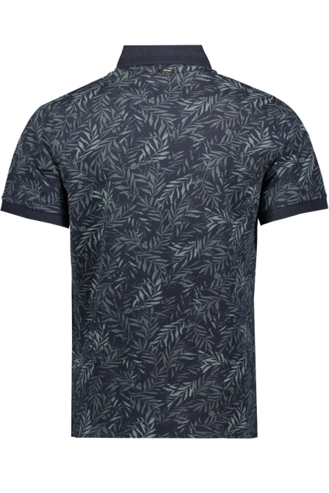 Vanguard blauwe heren polo | Achteraanzicht