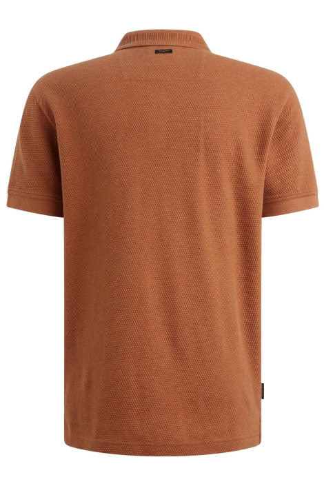 PME legend oranje heren polo | Achteraanzicht