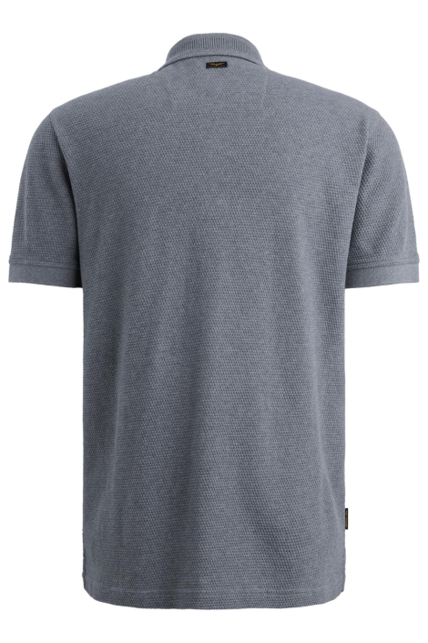 PME legend blauwe heren polo | Achteraanzicht