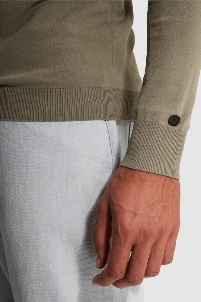 Cast Iron groene heren polo | Close up