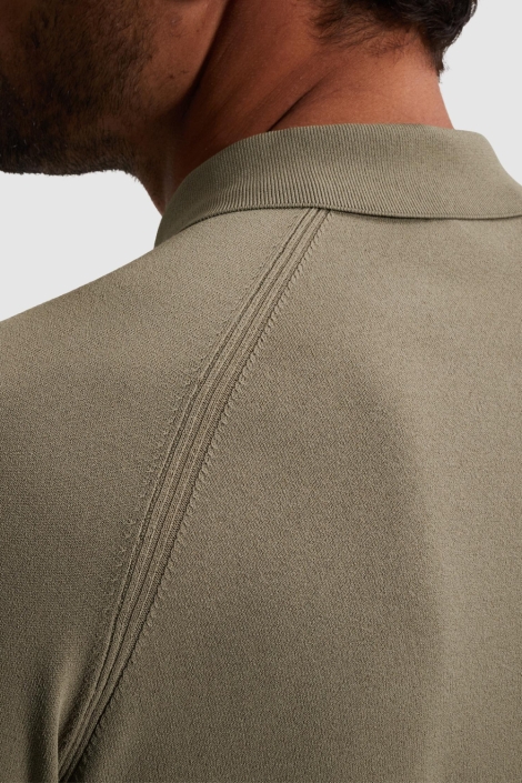 Cast Iron groene heren polo | Close up