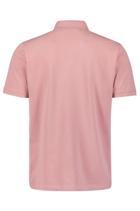 NO-EXCESS roze heren polo | Achteraanzicht