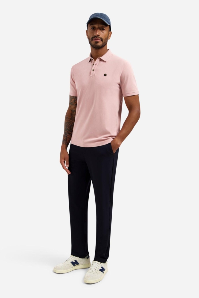 NO-EXCESS roze heren polo | Model