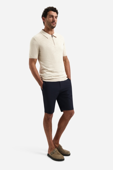 NO-EXCESS beige heren polo | Model