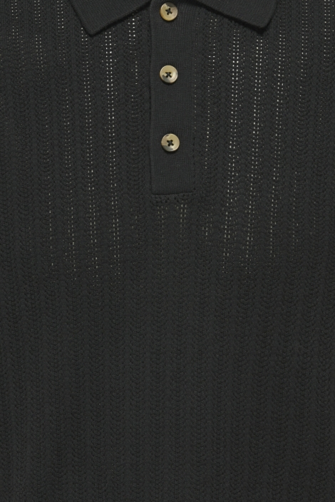 Only & Sons zwarte heren polo | Kleurstaal