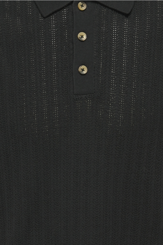 Only & Sons zwarte heren polo | Kleurstaal