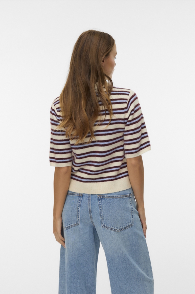 Vero Moda beige dames trui | Model achteraanzicht