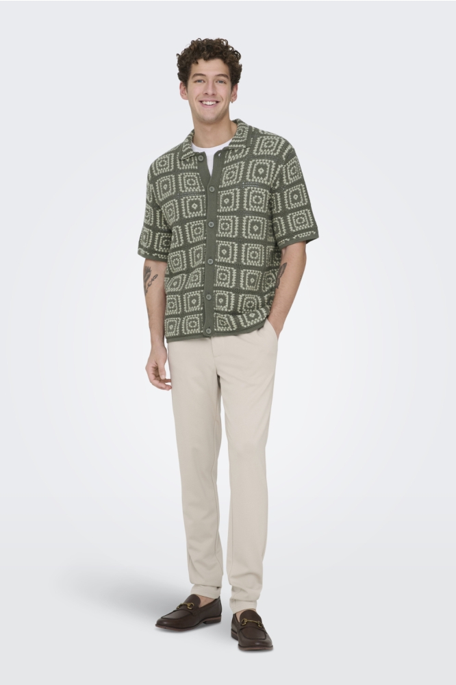 Only & Sons groene heren overhemd | Model