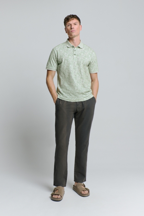 NO-EXCESS groene heren overhemd | Model