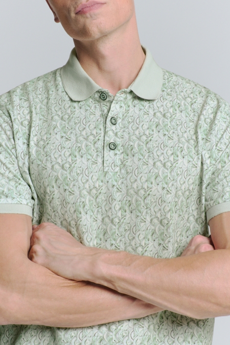 NO-EXCESS groene heren polo |