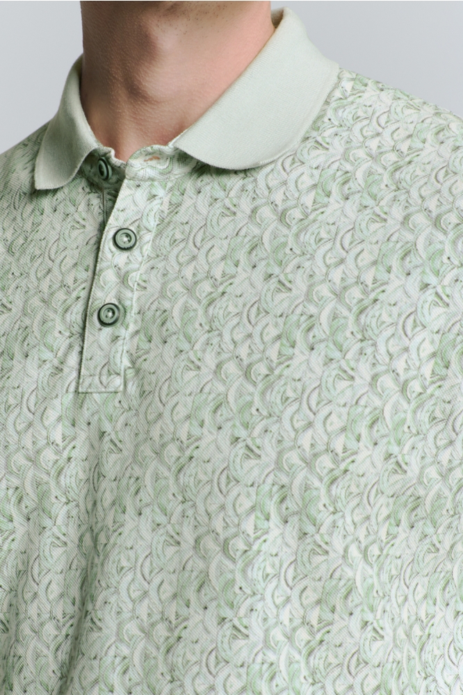 NO-EXCESS groene heren polo | Kleurstaal