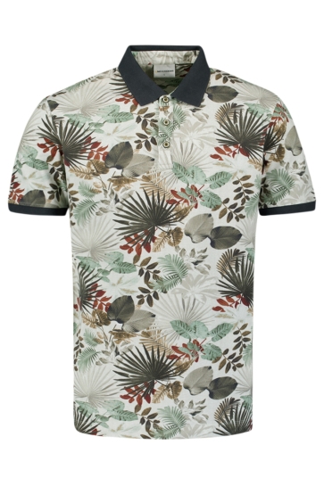 NO-EXCESS POLO MET ALLOVER PRINT 27380302 050 GREEN