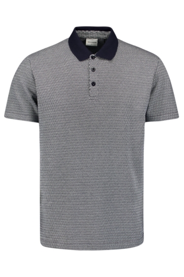 NO-EXCESS POLO MET GRAFISCH PATROON 27380350 096 DEEP BLUE