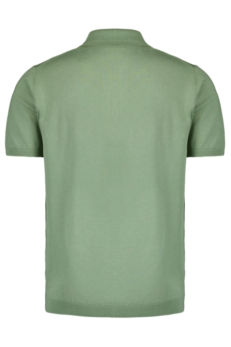 NO-EXCESS groene heren polo | Achteraanzicht