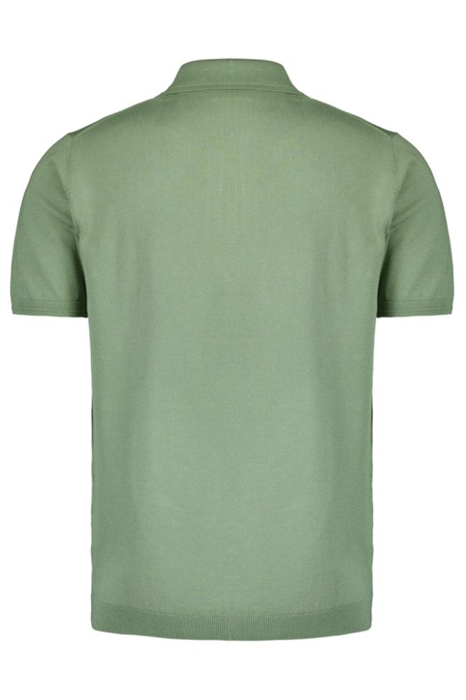 NO-EXCESS groene heren polo | Achteraanzicht