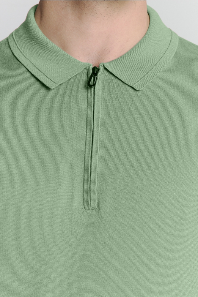 NO-EXCESS groene heren polo | Kleurstaal