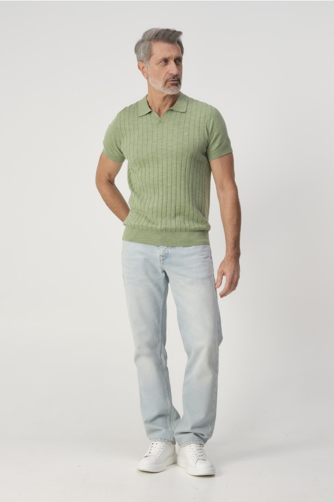 Campbell groene heren polo | Model