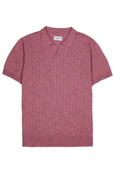 Campbell roze heren polo | Vooraanzicht