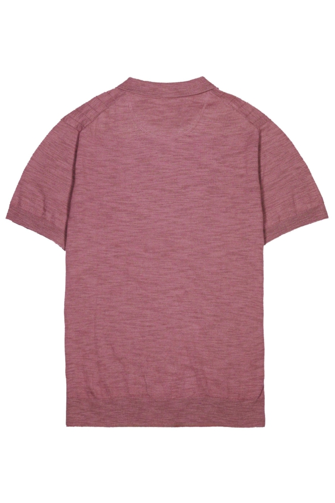 Campbell roze heren polo | Achteraanzicht