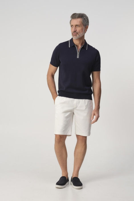 Campbell blauwe heren polo | Model