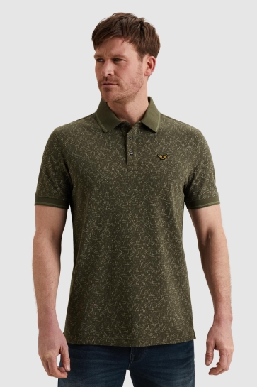 PME legend short sleeve polo fine pique all o Groen