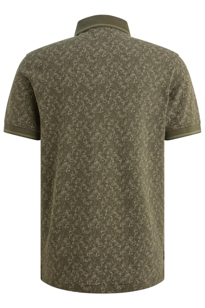 PME legend groene heren polo | Achteraanzicht