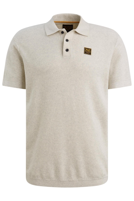 PME legend grijze heren polo | Vooraanzicht