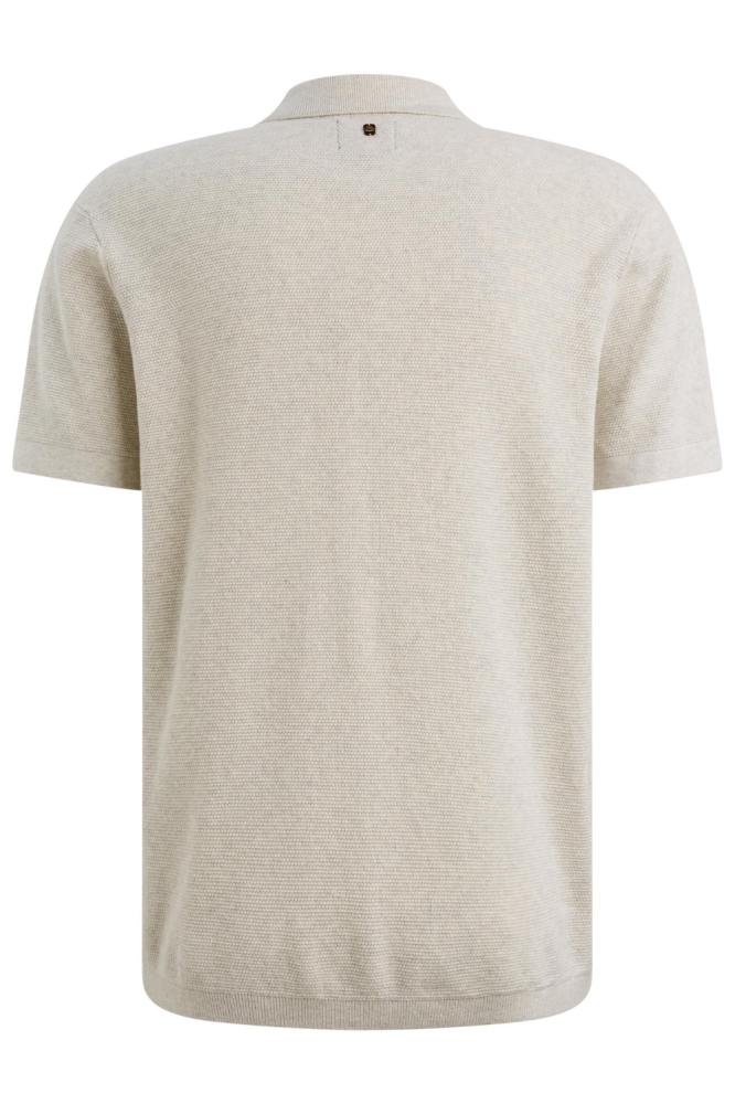 PME legend grijze heren polo | Achteraanzicht