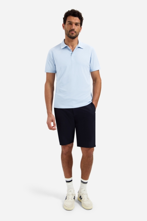 NO-EXCESS blauwe heren polo | Model