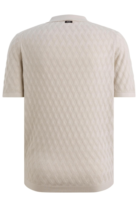 Vanguard beige heren polo | Achteraanzicht