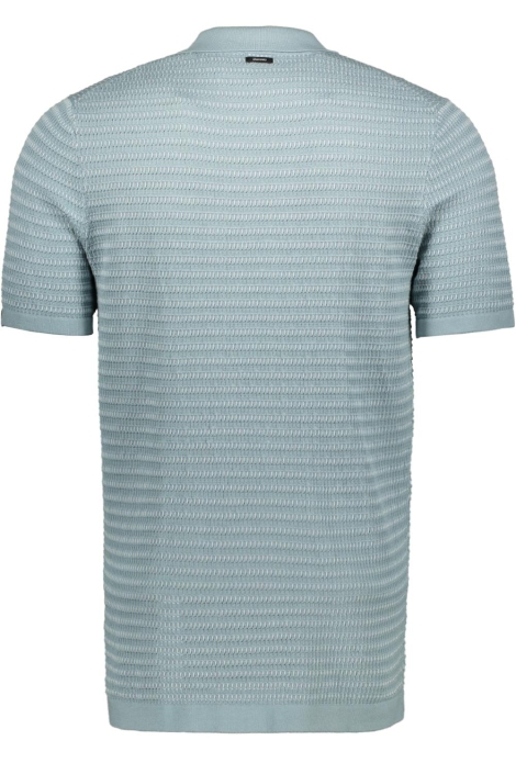 Vanguard blauwe heren polo | Achteraanzicht