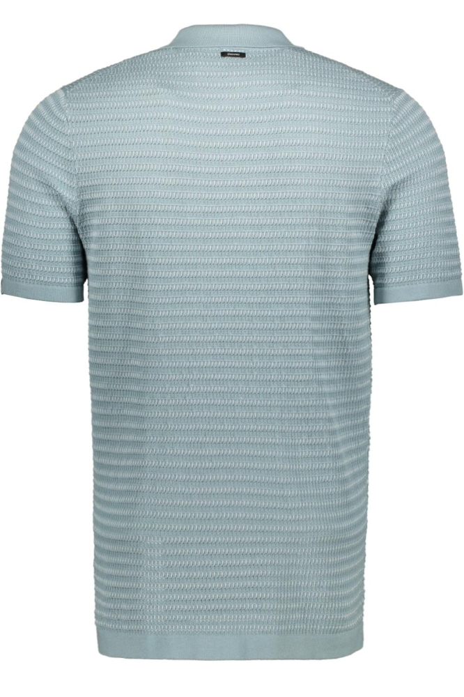 Vanguard blauwe heren polo | Achteraanzicht