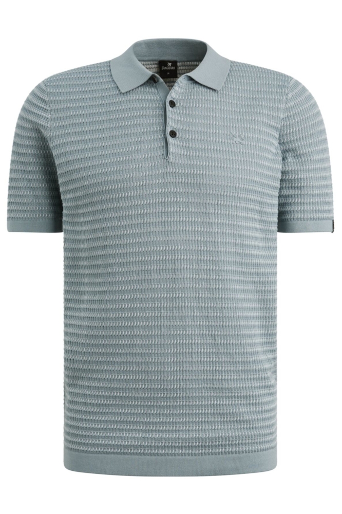 Vanguard blauwe heren polo | Vooraanzicht